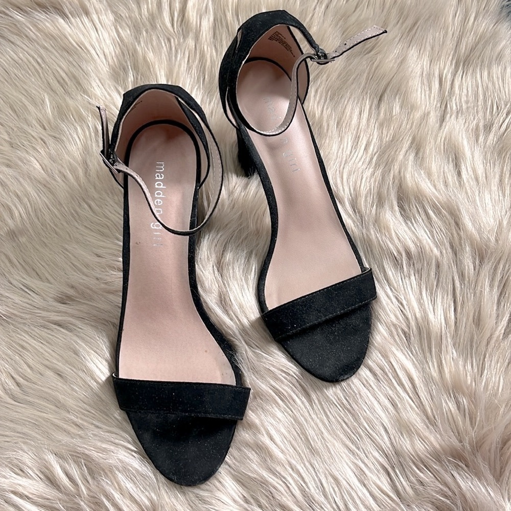 Madden Girl Ankle Strap Block Heel